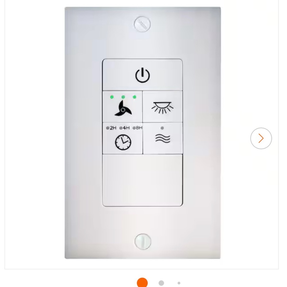 Hampton Bay Ceiling Fan Wireless Wall Control - Picture 3 of 5
